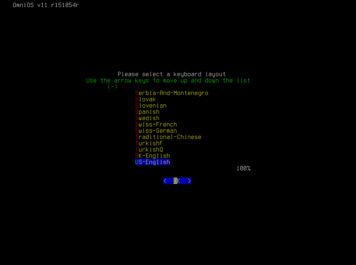 Choose keyboard layout