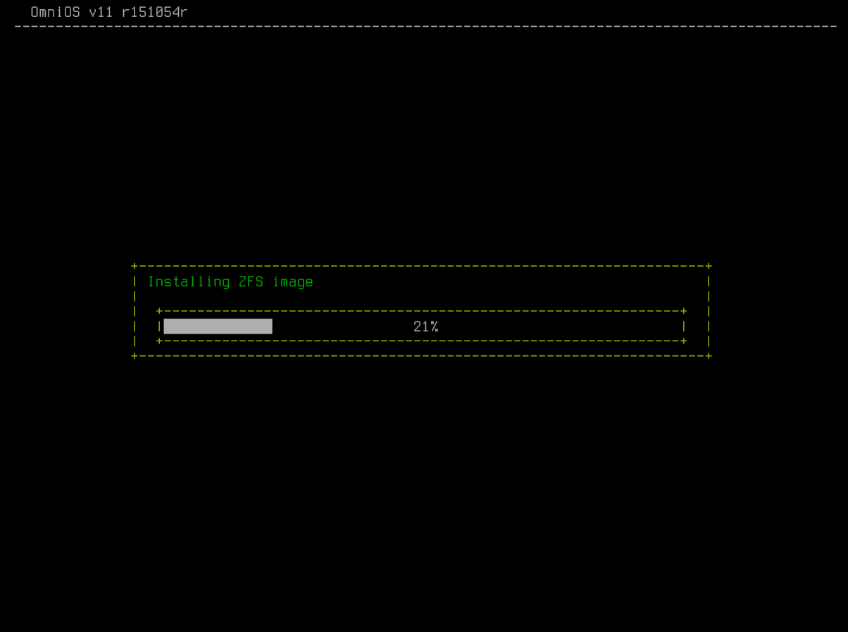 Installation progress